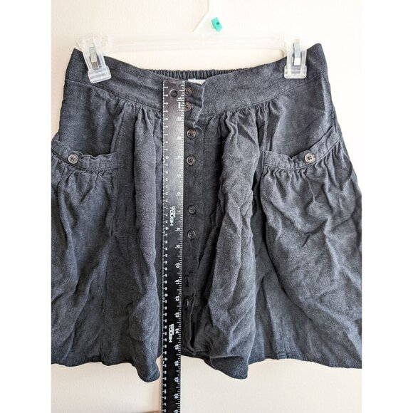 Urban Outfitters Linen Blend Button Front Pocket Mini Skirt Medium - Picture 5 of 9